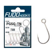 Гачки Fudo PG Single T Nickel 2/0 (6 шт.) (FHTN73082/0)