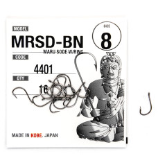 Гачки Fudo Maru Sode W/Ring Black 8 (16 шт.) (FHBN44018)