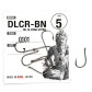 Крючки Fudo Delta-Chinu W/Ring Black 5 (7 шт.) (FHBN01015)