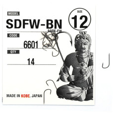 Гачки Fudo Sode-FW Black 12 (14 шт.) (FHBN660112)