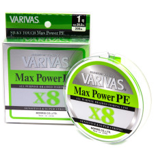 Шнур Varivas Max Power PE X8 Lime Green 200M #1 (VA 13513)