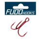 Тройник Fudo Treble RT-41 Red 2 (тех. упаковка) (FHRD22142/1000)