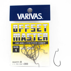 Гачок оффсетный Varivas Offset Master Light Class #1 8pcs (VA 70404)