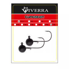 Джигголівка вольфрам Viverra 7,2g #1/0 Black (2шт) (14TBJ10)