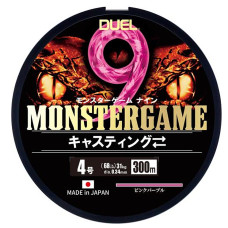 Шнур Duel Monster Game 9 300m Pinkpurple 31kg 0.34mm #4 (H4547-PP)