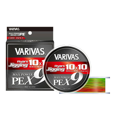 Шнур Varivas Avani Jigging Max Power X9 10*10 Multicolor 600m 36.29kg 0.370mm #5.0 (VA 13769)