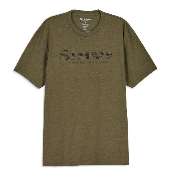 Футболка Simms Shroud Fill Logo T-Shirt Military Heather M (14276-914-30)