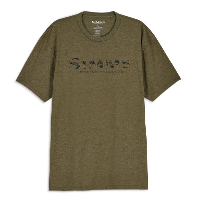 Футболка Simms Shroud Fill Logo T-Shirt Military Heather M (14276-914-30)