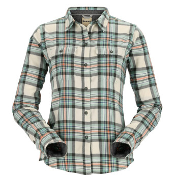 Сорочка жіноча Simms Wms Santee Flannel Shirt Seafoam Camp Plaid XS (13567-657-10)