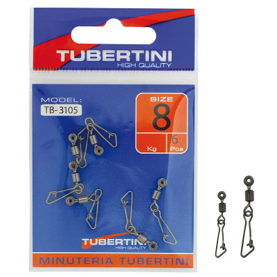 Вертлюг із застібкою Tubertini TB-3105 6pc #8 (55351XX)