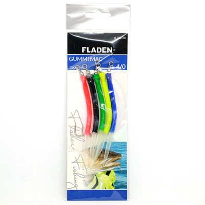 Морской монтаж Fladen Gummi Mac 5p Assorted Glowing 12/0 (17-821-120)