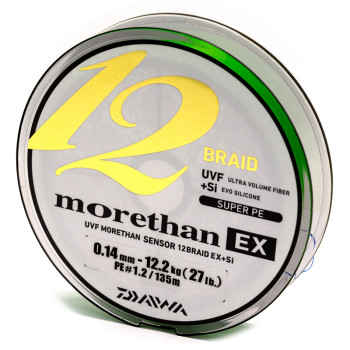 Шнур Daiwa Morethan 12BEX+Si 135m LG 12.2kg 0.14mm #1.2 (12695-014)