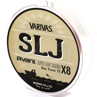 Шнур Varivas SLJ MAX Power PE X8 Multicolor 150m 9.0kg 0.165mm #1.0 (VA 13264)