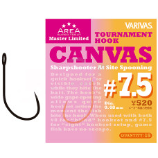 Гачок форелевий Varivas Super Trout Area MLD Tournament Hook Canvas #7.5 15pcs (VA 671106)
