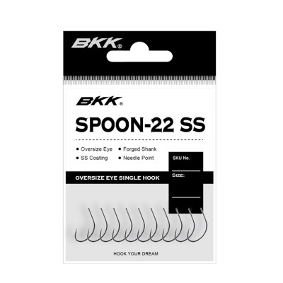 Гачок BKK для блешень Spoon-22SS #1 (A-ES-8147)