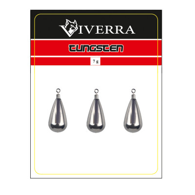 Груз джиг риг вольфрам Viverra 14g Natural (2шт) (12TTDR)