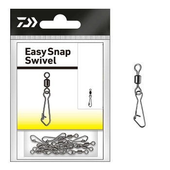 Вертлюжок з застібкою Daiwa Easy Snap 16kg #4 10pcs (14905-204)