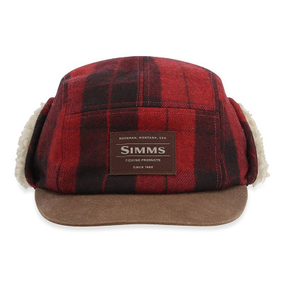 Шапка Simms Coldweather Cap Red Buffalo Plaid L/XL (13817-615-4050)