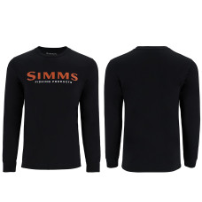 Реглан Simms Logo Shirt LS Jet Black L (13626-1292-40)