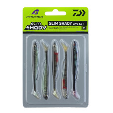Силiкон Daiwa Prorex Real Slim Shady Live Set 75mm 3.3g 5pcs #Live Set (15100-615)