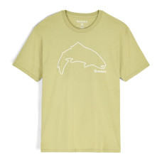 Футболка Simms Trout Outline T-Shirt Tent Green M (13519-1347-30)