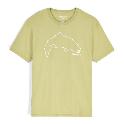 Футболка Simms Trout Outline T-Shirt Tent Green M (13519-1347-30)