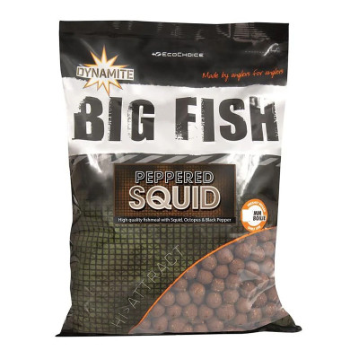 Бойли Dynamite Baits Big Fish Peppered Squid Boilies 20mm 1.8kg (DY1685)