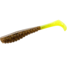 Плаваючий силікон ZMAN Swimmin` Trout Trick 3.5" 6pc #Pumpkin/Chartreuse Tail (TTPT-48PK6)