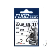 Гачки Fudo Shin-Aji W/Ring Black 11 (16 шт.) (FHBN250111)