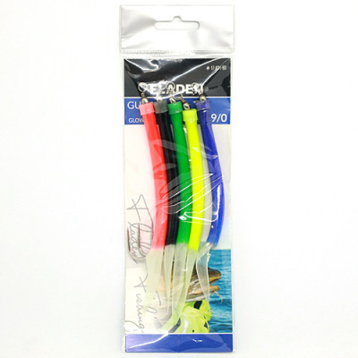 Морской монтаж Fladen Gummi Mac 5p Assorted Glowing 4/0 (17-821-40)