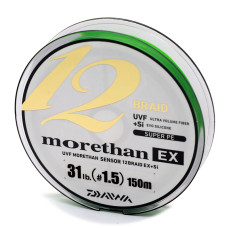 Шнур Daiwa UVF Morethan Sensor 12Braid Ex+Si 150m 13.9 0.205mm #1.5 (17303175)