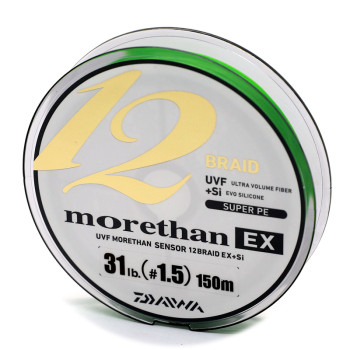 Шнур Daiwa UVF Morethan Sensor 12Braid Ex+Si 150m 13.9 0.205mm #1.5 (17303175)