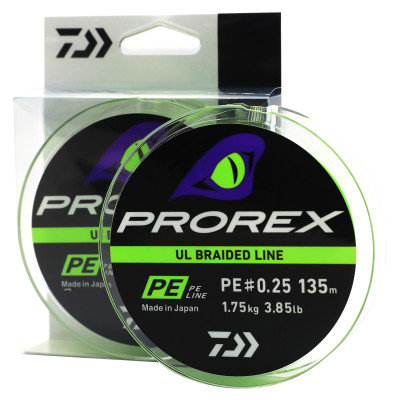 Шнур Daiwa Prorex UL Braid PE 135m 1.75kg 0.08mm #0.25 (12996-002)