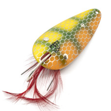 Блешня Dardevle Weedless 70mm 21g #Orange/Green Perch Scale (1536)