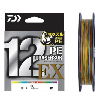 Шнур Daiwa UVF PE Dura Sensor 12EX+SI3 400m 5C 25kg 0.26mm #3.0 (07302407)