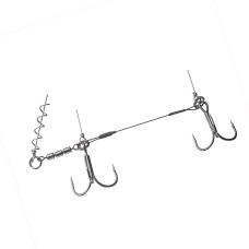 Стінгер Daiwa Prorex Screw-In Shallow Rig M 18-25cm 31.7kg #2/0, #1/0 1pc (15419-720)