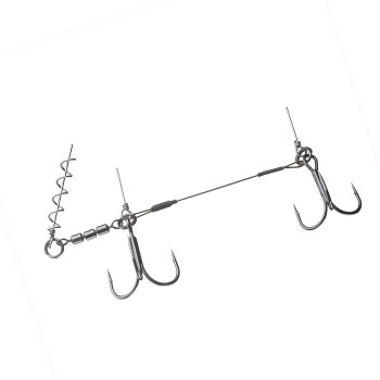 Стінгер Daiwa Prorex Screw-In Shallow Rig M 18-25cm 31.7kg #2/0, #1/0 1pc (15419-720)