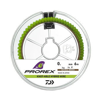 Повідковий матеріал Daiwa Prorex Hybrid Knotable Wire Brown 6m 2.9kg 0.226mm (17930-029)