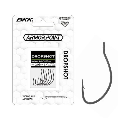 Гачок для дропшоту BKK Armor-Point Dropshot #2/0 (A-EW-8555)
