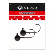Джигголівка вольфрам Viverra 7,2g #2/0 Black (2шт) (14TBJ20)