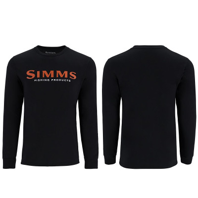 Реглан Simms Logo Shirt LS Jet Black XL (13626-1292-50)