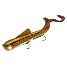 Силікон Musky Innovations Magnum Bull Dawg 12" #UV Reflex Brown Tail Walleye (2316091)