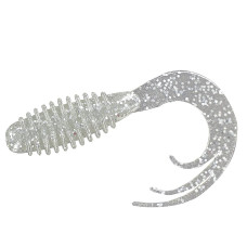 Силікон Big Bite Baits Ring Triple Tip Grub 2" 10pc #Glow Silver (2317444)