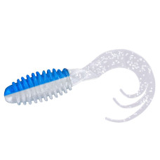 Силікон Big Bite Baits Ring Triple Tip Grub 2" 10pc #Blue-n-Silver (2317454)