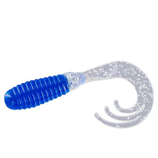 Силікон Big Bite Baits Triple Tip Grub 2" 10pc #Blue/Clear/Silver (2317465)