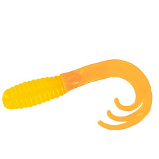 Силікон Big Bite Baits Triple Tip Grub 2" 10pc #Clear Yellow/Orange (2317485)