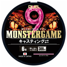 Шнур Duel Monster Game 9 300m Pinkpurple 42kg 0.42mm #6 (H4549-PP)