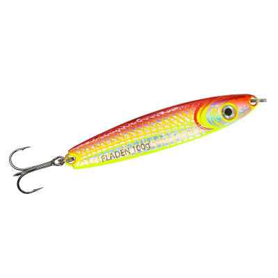 Пилькер Fladen HoloTwist 200g #Yellow/Red/Silver (16-12200-3)