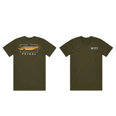 Футболка Primal Artist Tee Brown Trout Olive M (PRH-PAT-BTO-M)