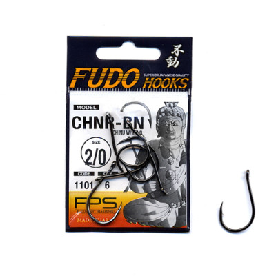 Крючки Fudo Chino W/Ring 2/0 (6 шт.) (FHBN11012/0)